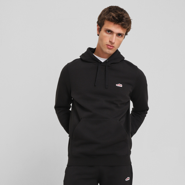 WARDROBE ESS SUEDE Hoodie TR, PUMA Black, large-MEX
