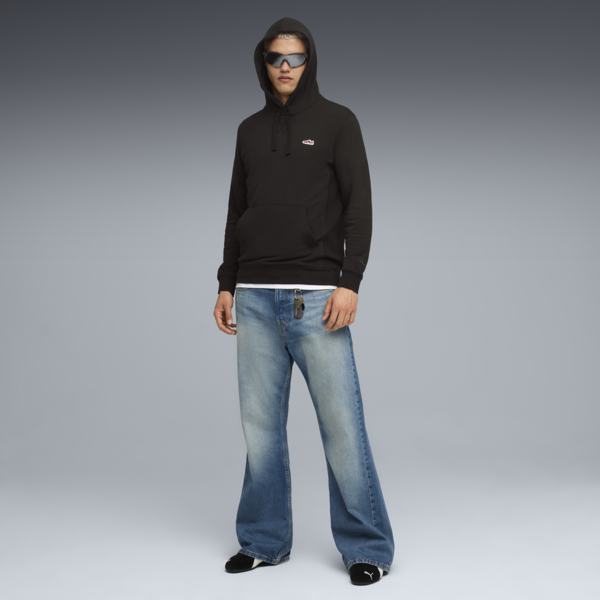 WARDROBE ESS SUEDE Hoodie TR, PUMA Black, large-MEX