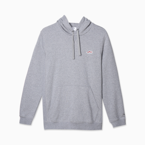 WARDROBE ESS SUEDE Hoodie TR, Medium Gray Heather, large-MEX