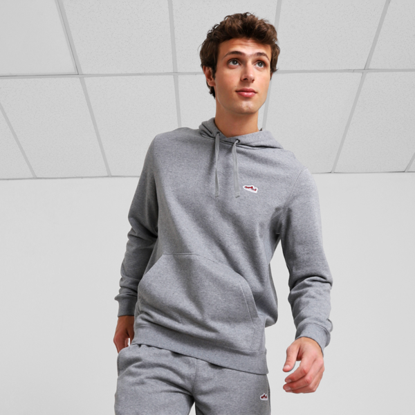 Buzo Hoodie Essentials Suede TR, Medium Gray Heather, large-ARG