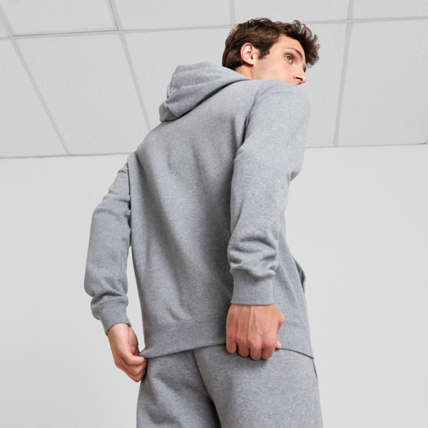 Buzo Hoodie Essentials Suede TR, Medium Gray Heather, large-ARG