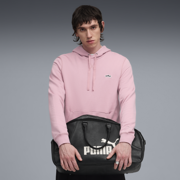 Buzo con capucha Wardrobe Essentials Suede para hombre, Poised Pink, large-ARG