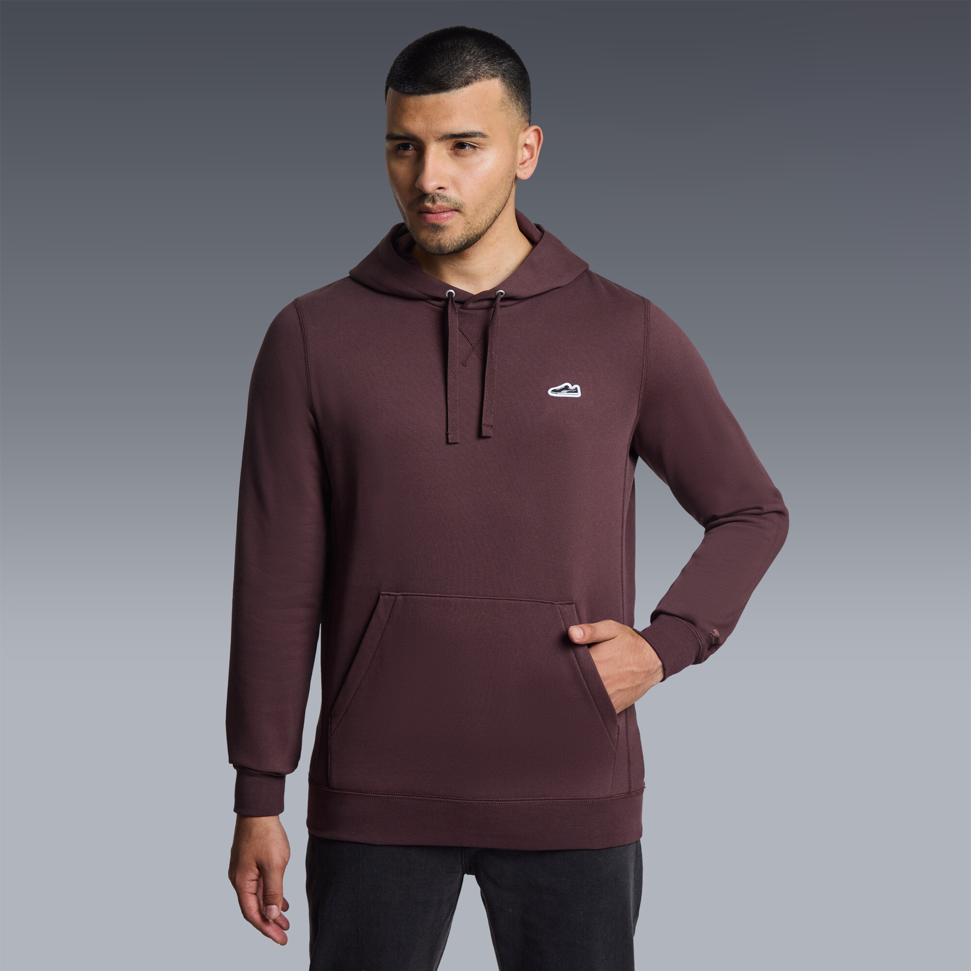 Polerón con capucha Wardrobe Essentials Suede para hombre