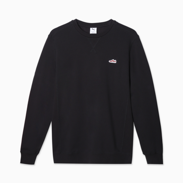 Buzo Wardrobe Essentials Suede Crew TR, PUMA Black, large-ARG