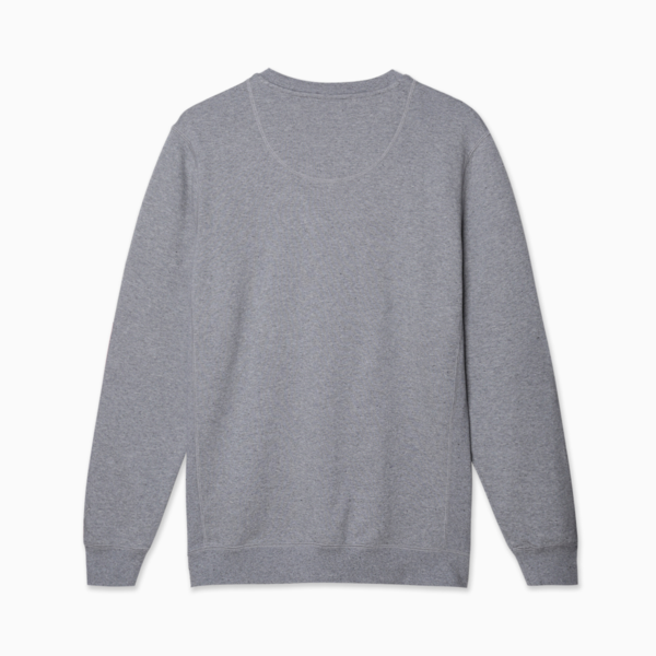 WARDROBE ESS SUEDE CREW TR, Medium Gray Heather, large-MEX