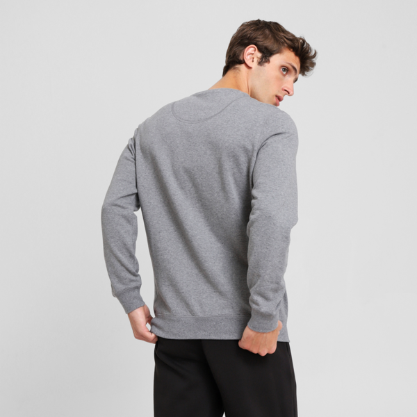 Buzo Wardrobe Essentials Suede Crew TR, Medium Gray Heather, large-ARG