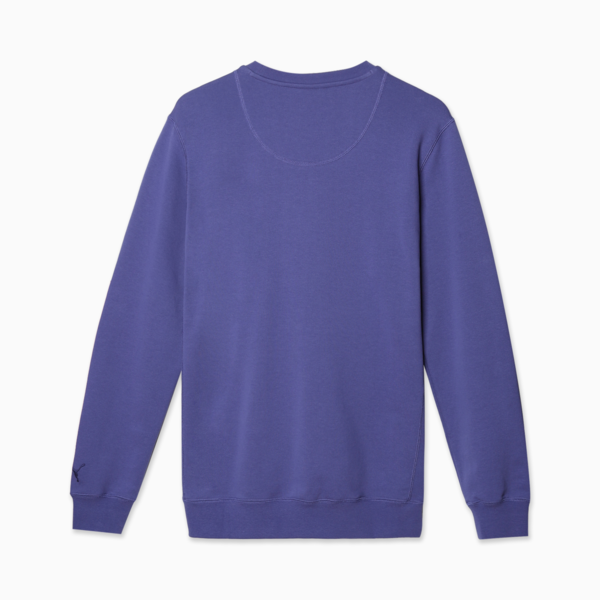 Buzo Wardrobe Essentials Suede Crew TR, Blue Crystal, large-ARG