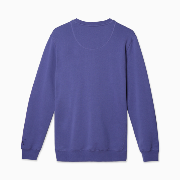 WARDROBE ESS SUEDE CREW TR, Blue Crystal, large-MEX