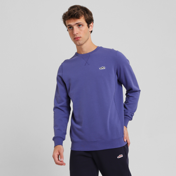 WARDROBE ESS SUEDE CREW TR, Blue Crystal, large-MEX