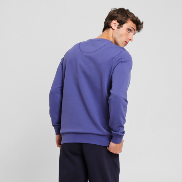 Buzo Wardrobe Essentials Suede Crew TR, Blue Crystal, large-ARG