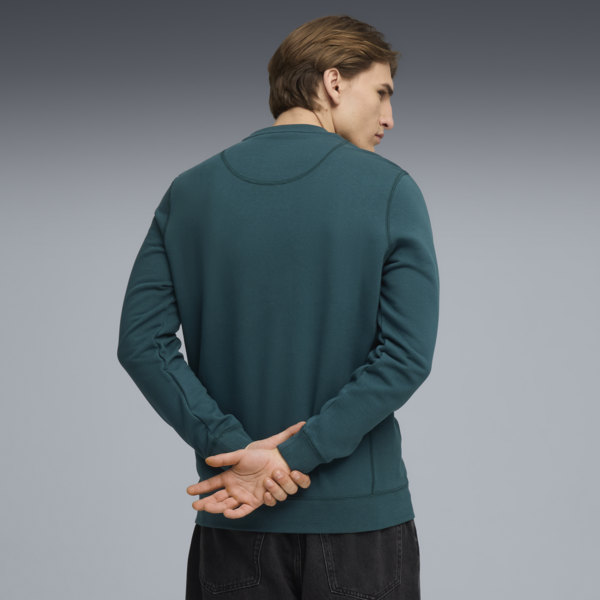Buzo Wardrobe Essentials Suede Crew TR, Green Terrain, large-ARG