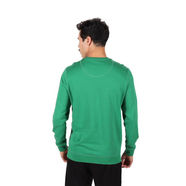 Buzo Wardrobe Essentials Suede Crew TR, Archive Green, large-ARG