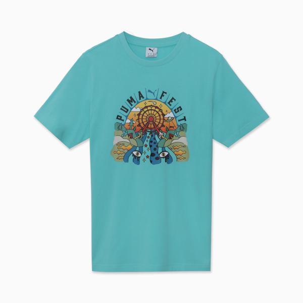 Playera GRAPHICS PUMA FESTIVAL, Aquatic, large-MEX