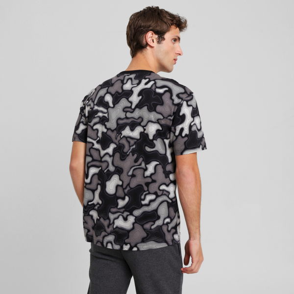 ESS LOGO LAB CAMO AOP Tee, PUMA Black, large-MEX