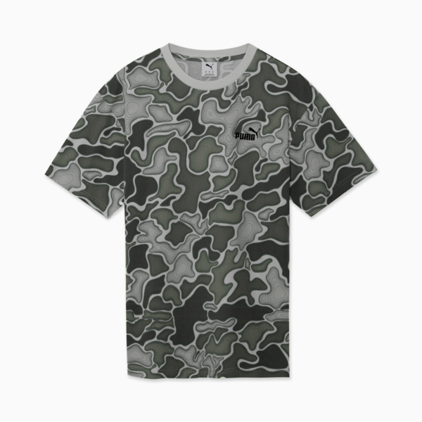 Camiseta ESS LOGO LAB CAMO AOP, Dark Sage, large-MEX