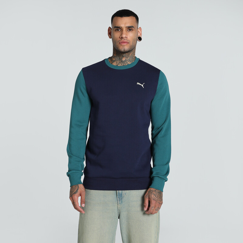 

Men's PUMA Colorblock Crew-Neck Sweatshirt