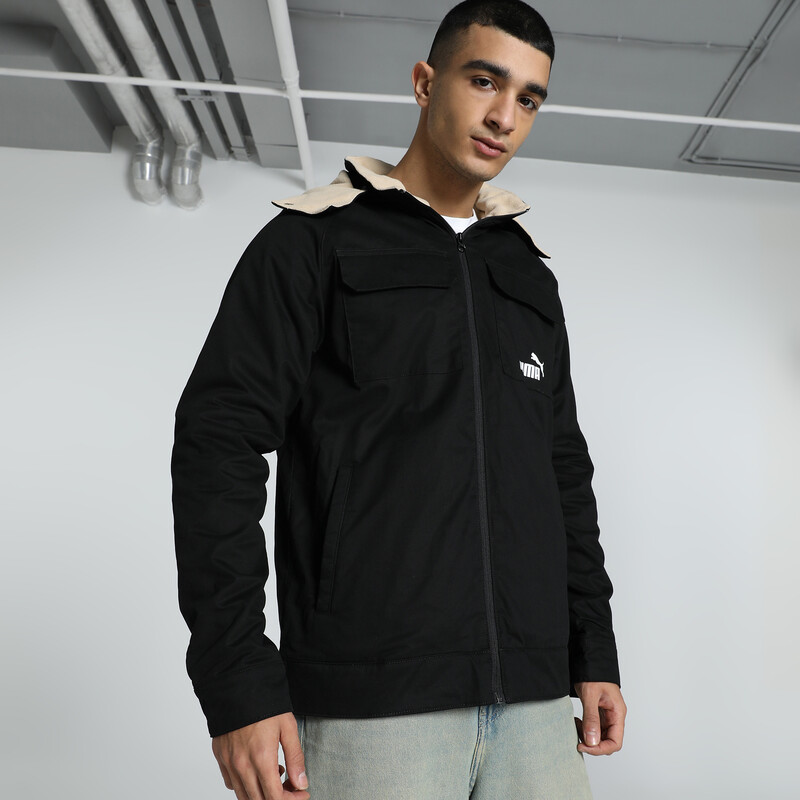

Men's PUMA Hooded Twill Slim Fit Jacket