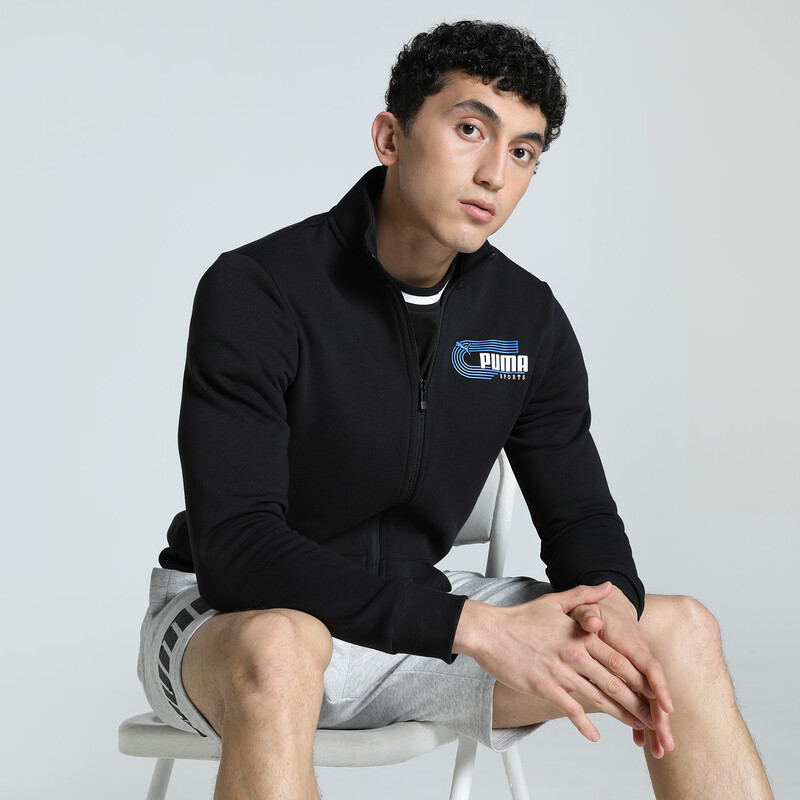 

Men's PUMA Graphic Full Zip Slim Fit Sweat Jacket