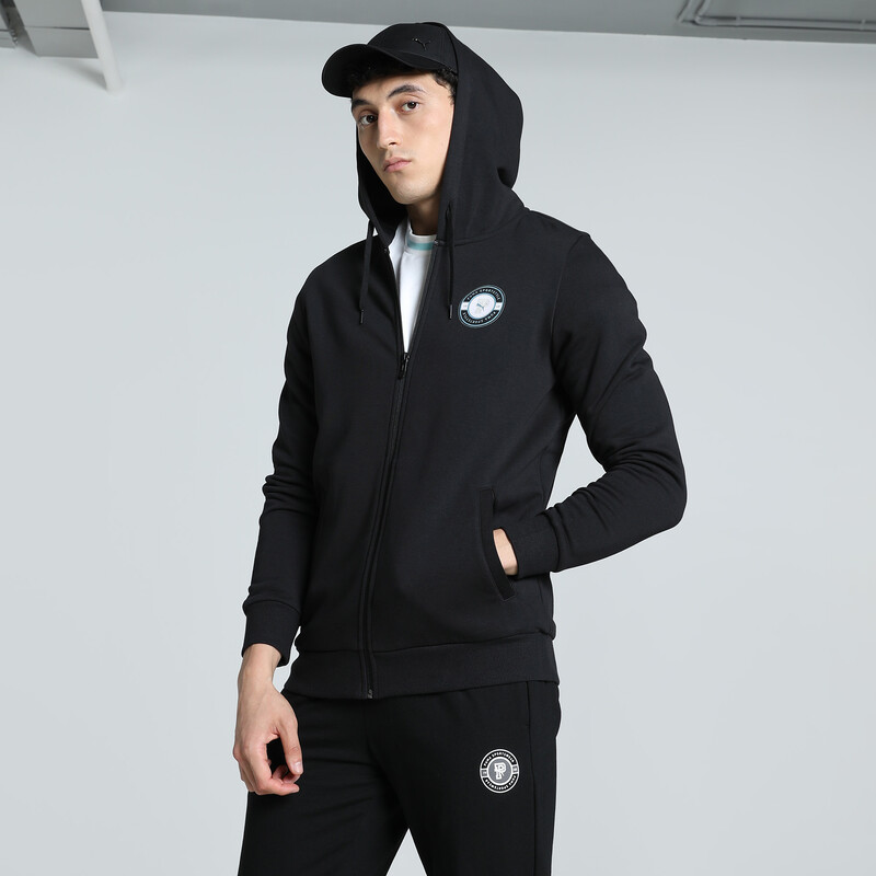 

Men's PUMA Graphic Full Zip Slim Fit Hooded Jacket