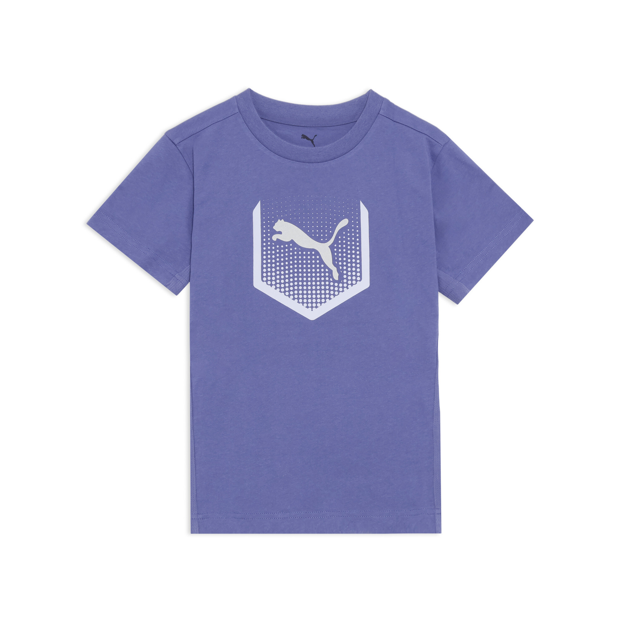 商品情報プーマのエネルギーで冒険に挑戦するお子様のためのTシャツ。ダイナミックなグラフィックラバープリントがエネルギッシュな印象を与えます。運動が大好きな子供たちのために、アクティブな日にあわせた脇下