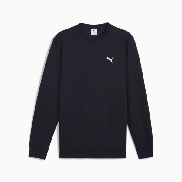 Essentials Small PUMA Logo Crew Men, New Navy, large-ZAF