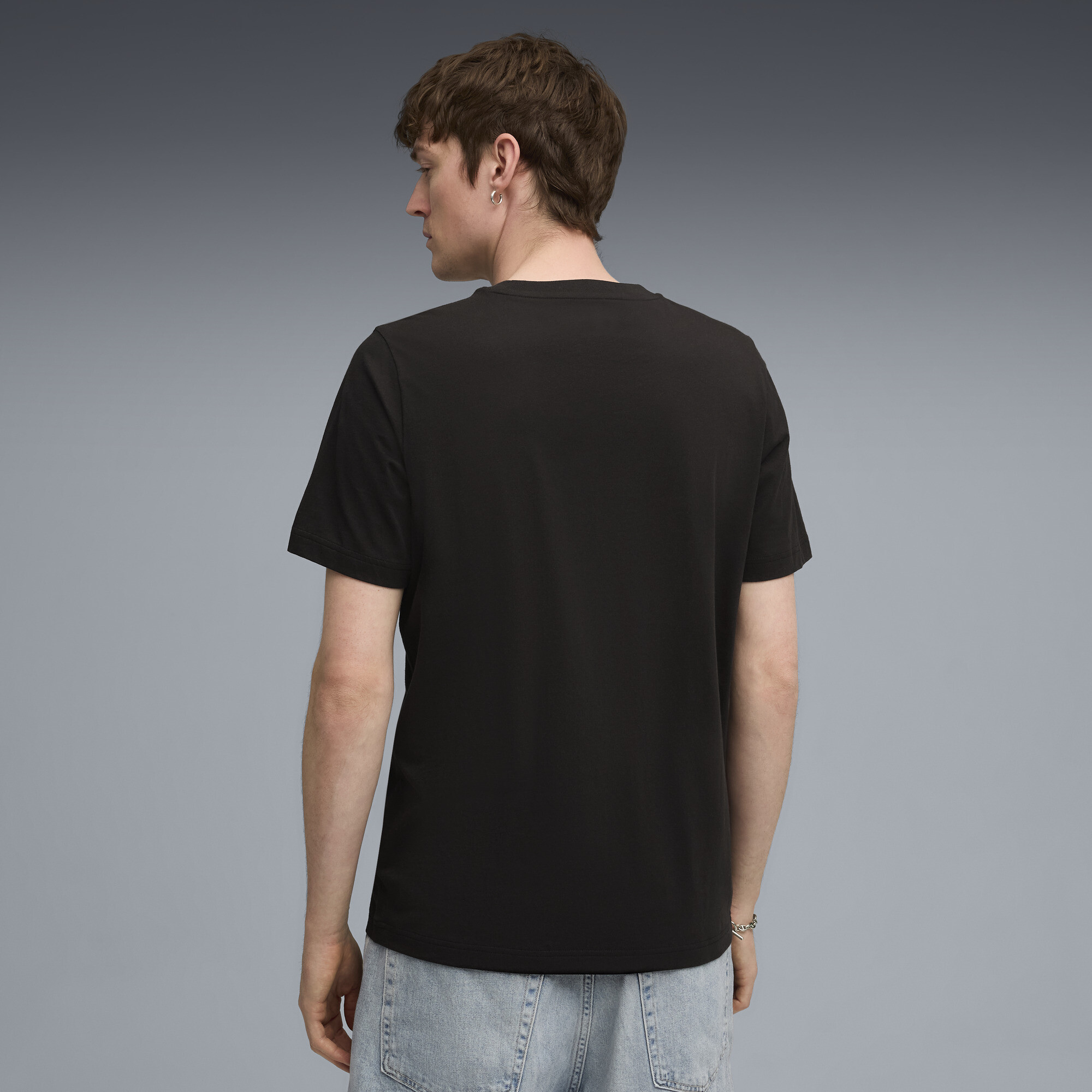 PUMA Graphic No. 1 Logo T-shirt voor Heren, Zwart, Maat XXL thumbnail 5