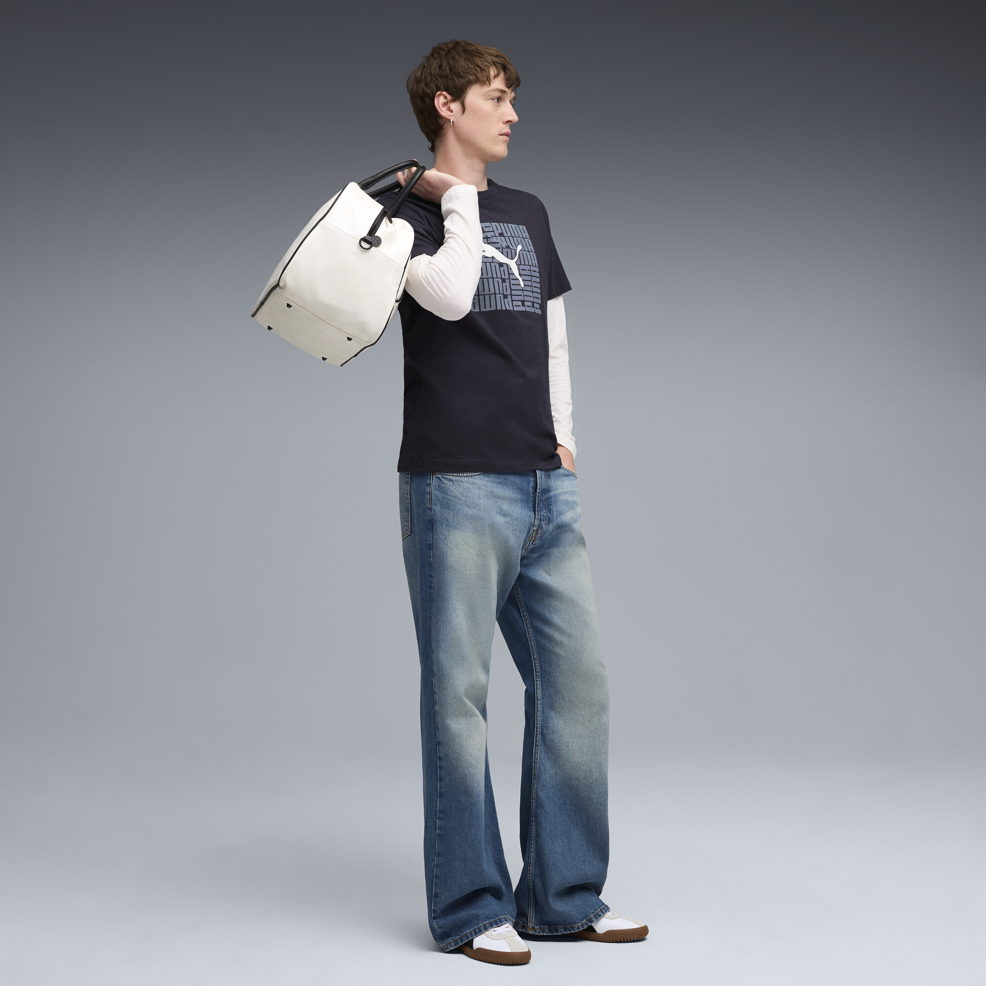 PUMA Graphic Box T-shirt voor Heren, Blauw, Maat L thumbnail 4