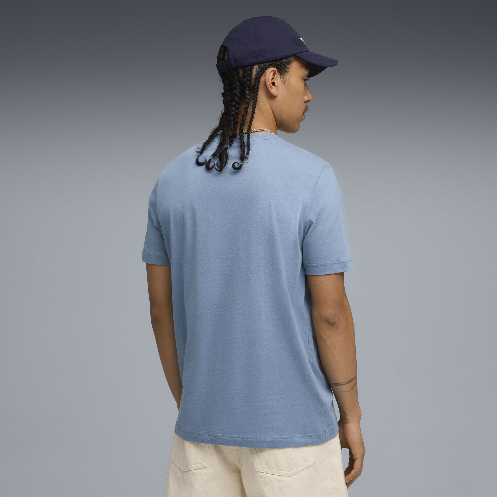 PUMA Graphic Stacked T-shirt met afbeelding voor Heren, Blauw, Maat XXL thumbnail 5