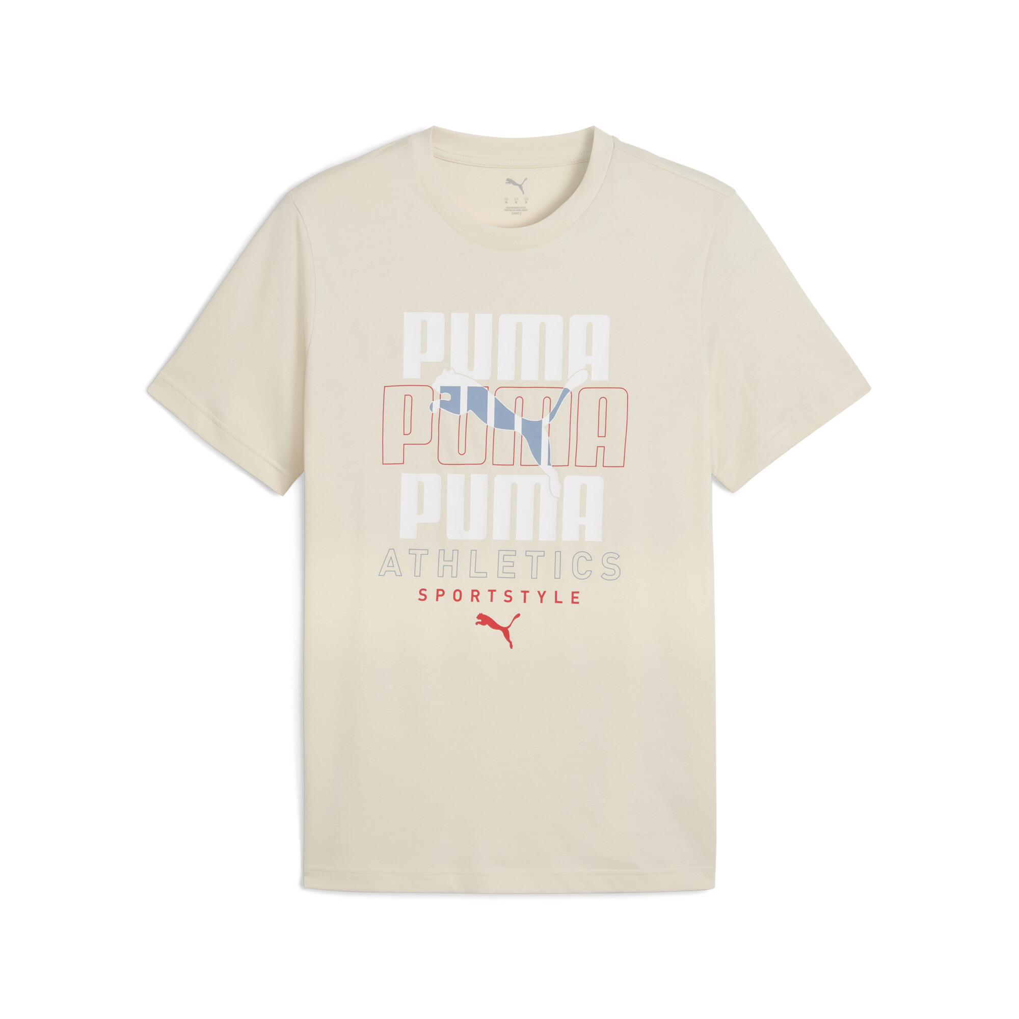 PUMA Graphic Stacked T-shirt met afbeelding voor Heren, Maat M thumbnail 3