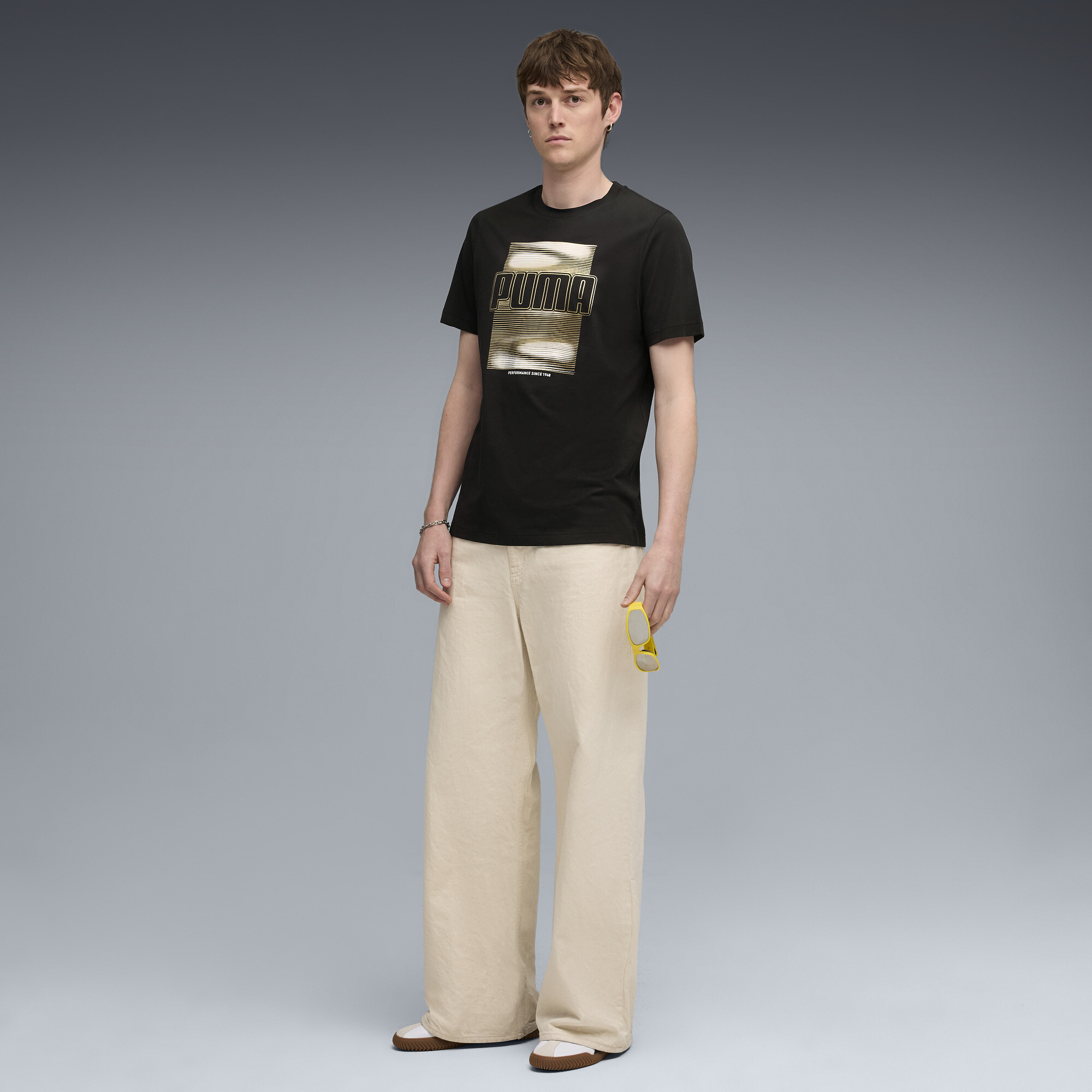 PUMA Graphic Foil T-shirt voor Heren, Zwart, Maat M thumbnail 4