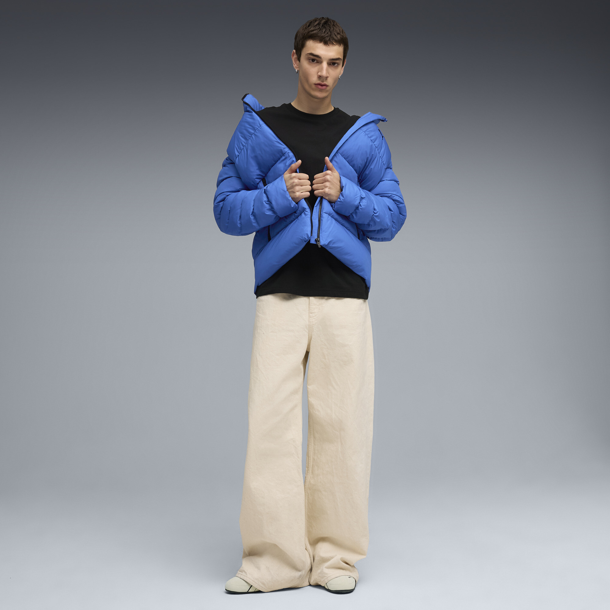 PUMA T-shirt met print voor Heren, Zwart, Maat L thumbnail 4