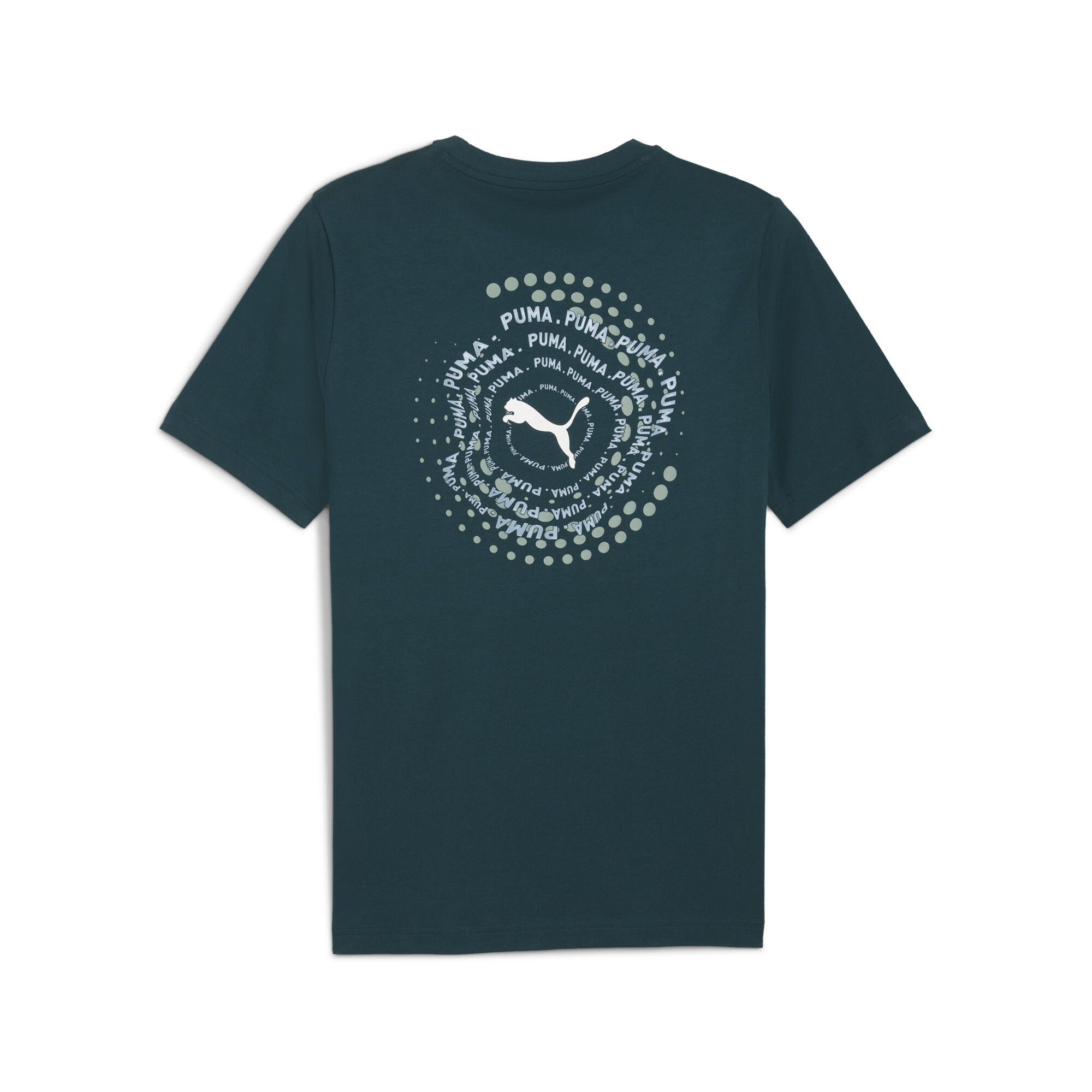 PUMA T-shirt met print voor Heren, Groen, Maat L thumbnail 2