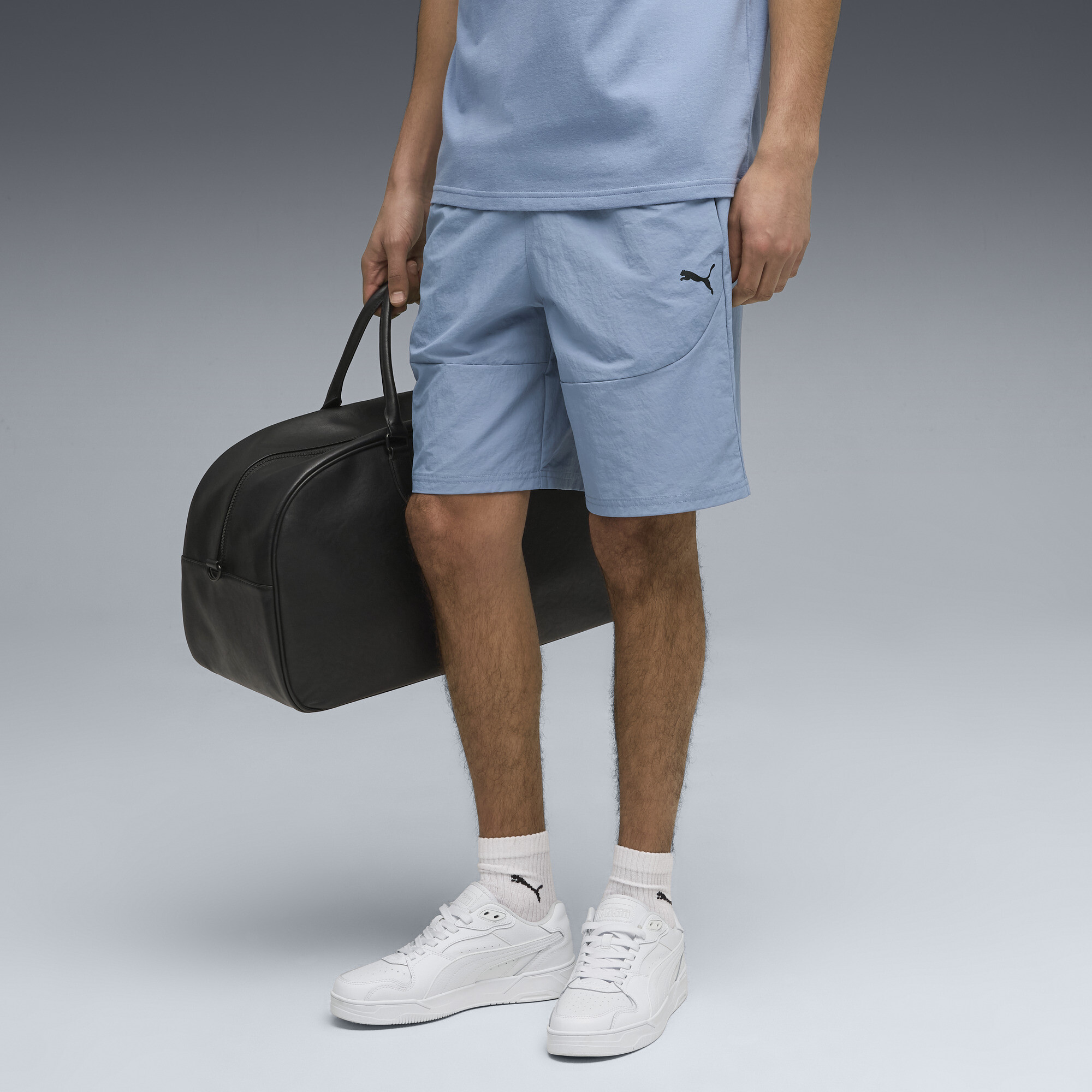 PUMATECH Men's 8" Shorts in Blue, Size S