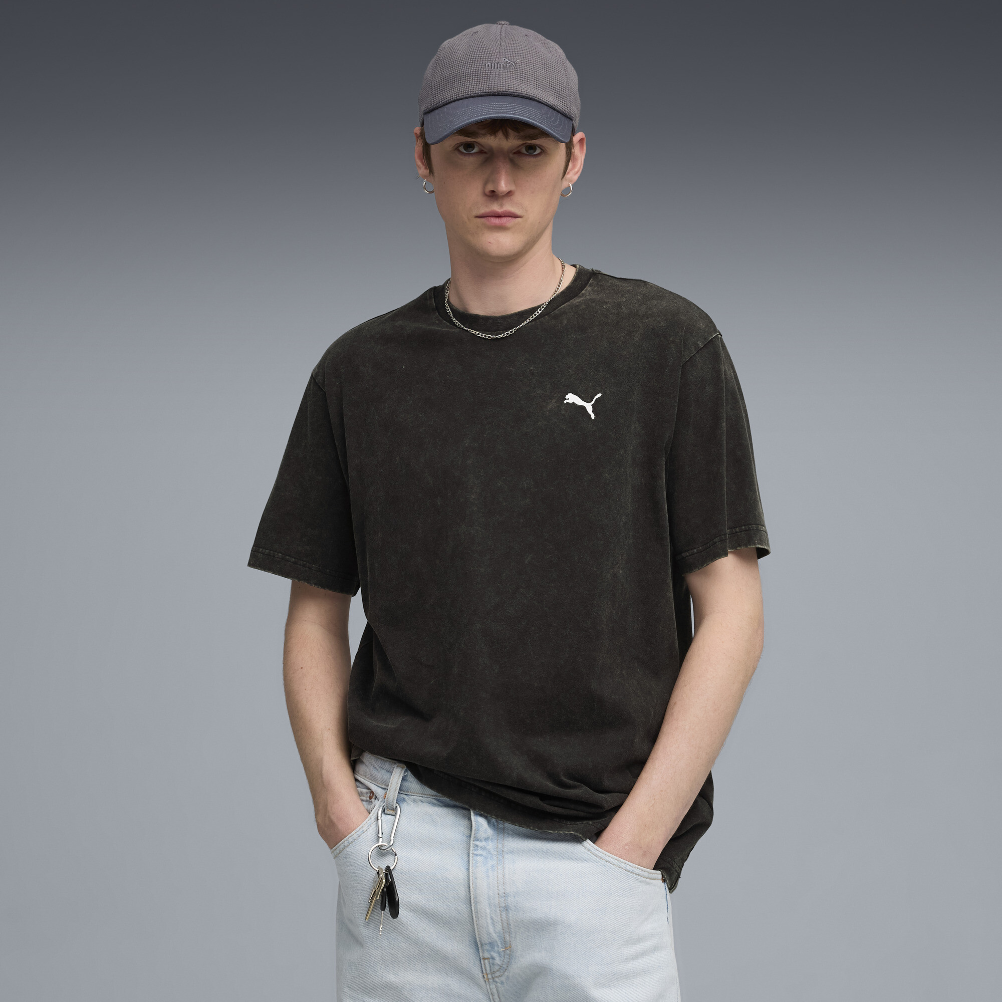Polera holgada Essentials Elevated Wash para hombre