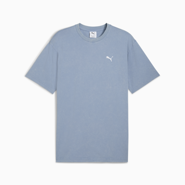 Essentials Elevated Relaxed Wash Tee Men, Cool Blue, large-ZAF