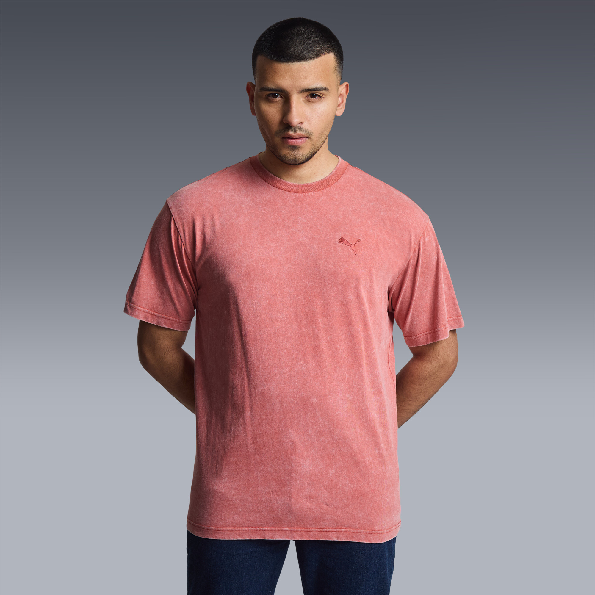 Polera holgada Essentials Elevated Wash para hombre