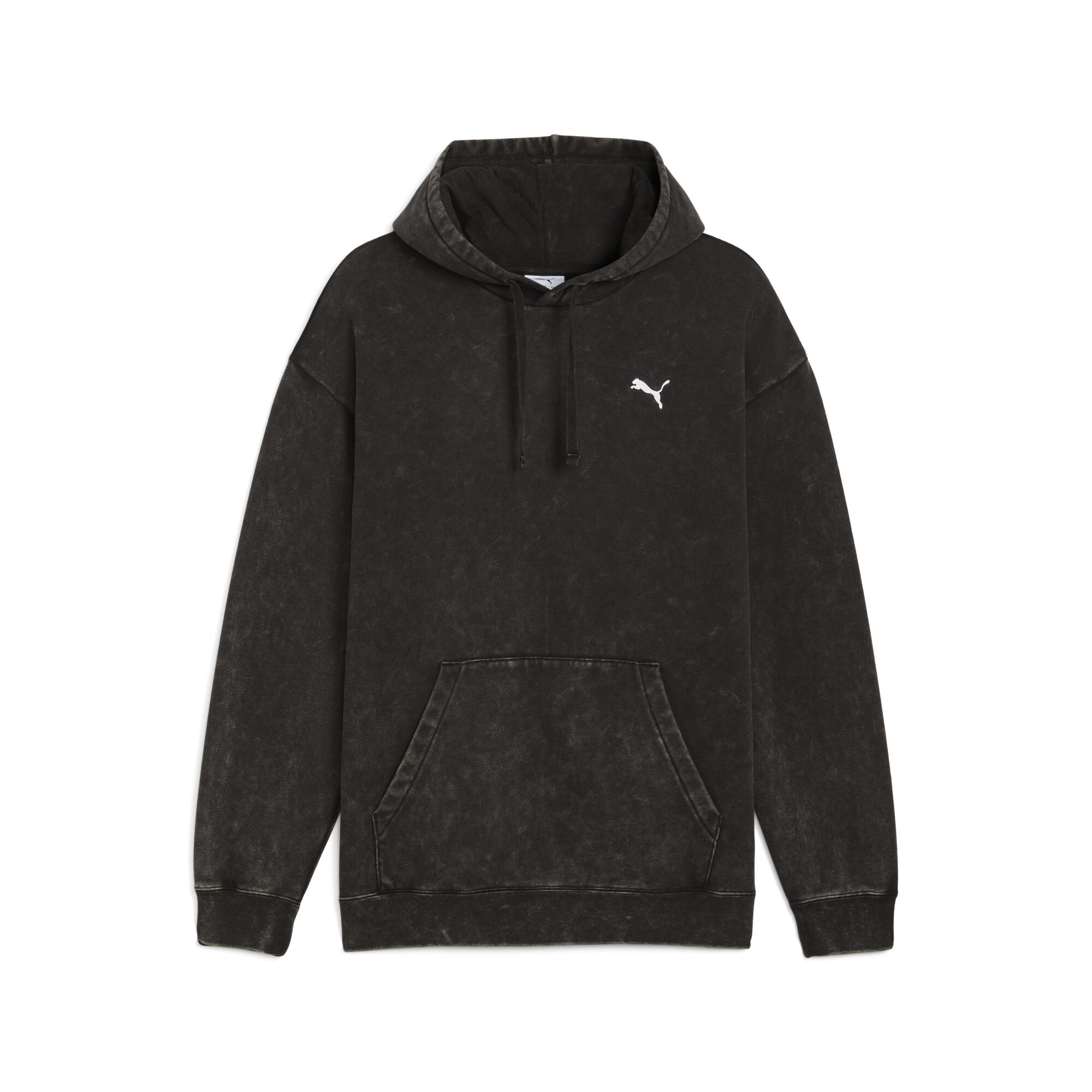 PUMA Essentials Elevated relaxte verwassen hoodie voor Heren, Zwart, Maat XXL thumbnail 3