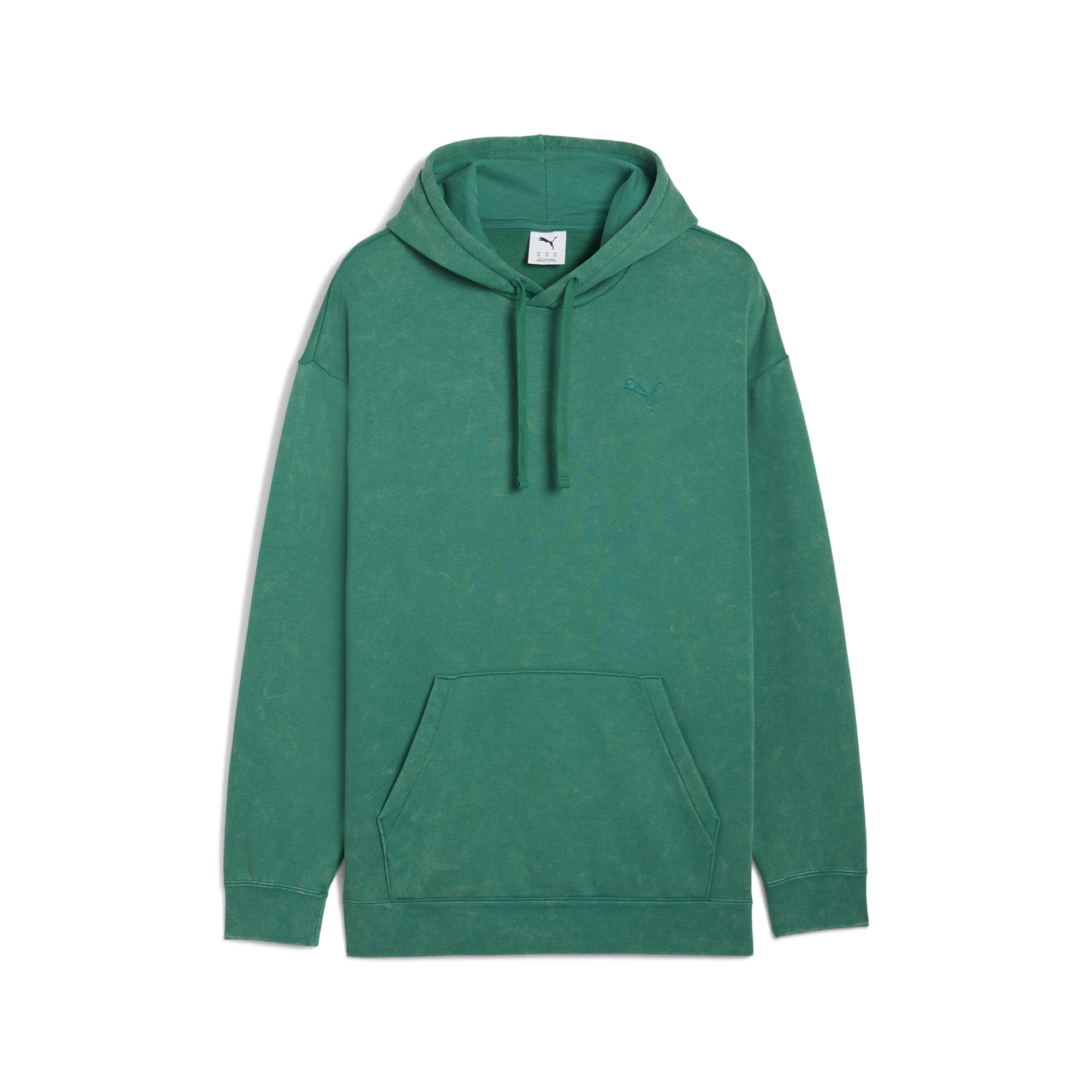 Puma Ess Elevated Wash Hoodie Men In Green