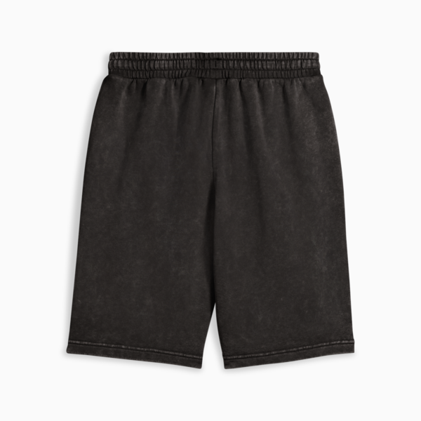 Essentials Elevated Relaxed Wash 9" Shorts Men, PUMA Black, large-ZAF