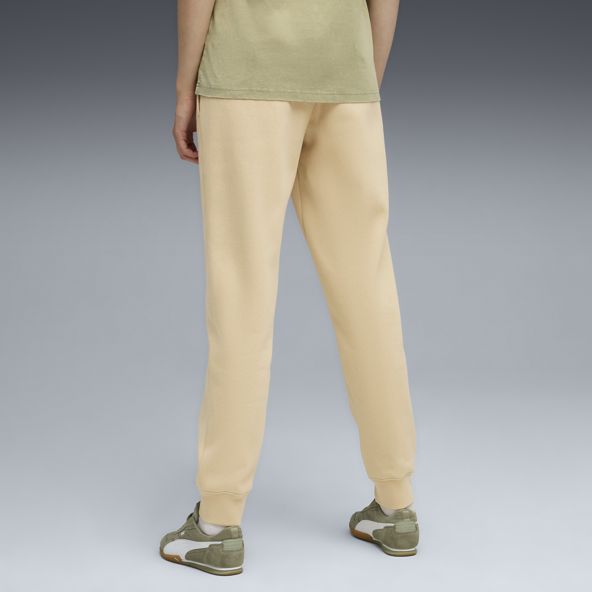 PUMA Essentials Script sweatpant voor Dames, Beige, Maat XL thumbnail 5