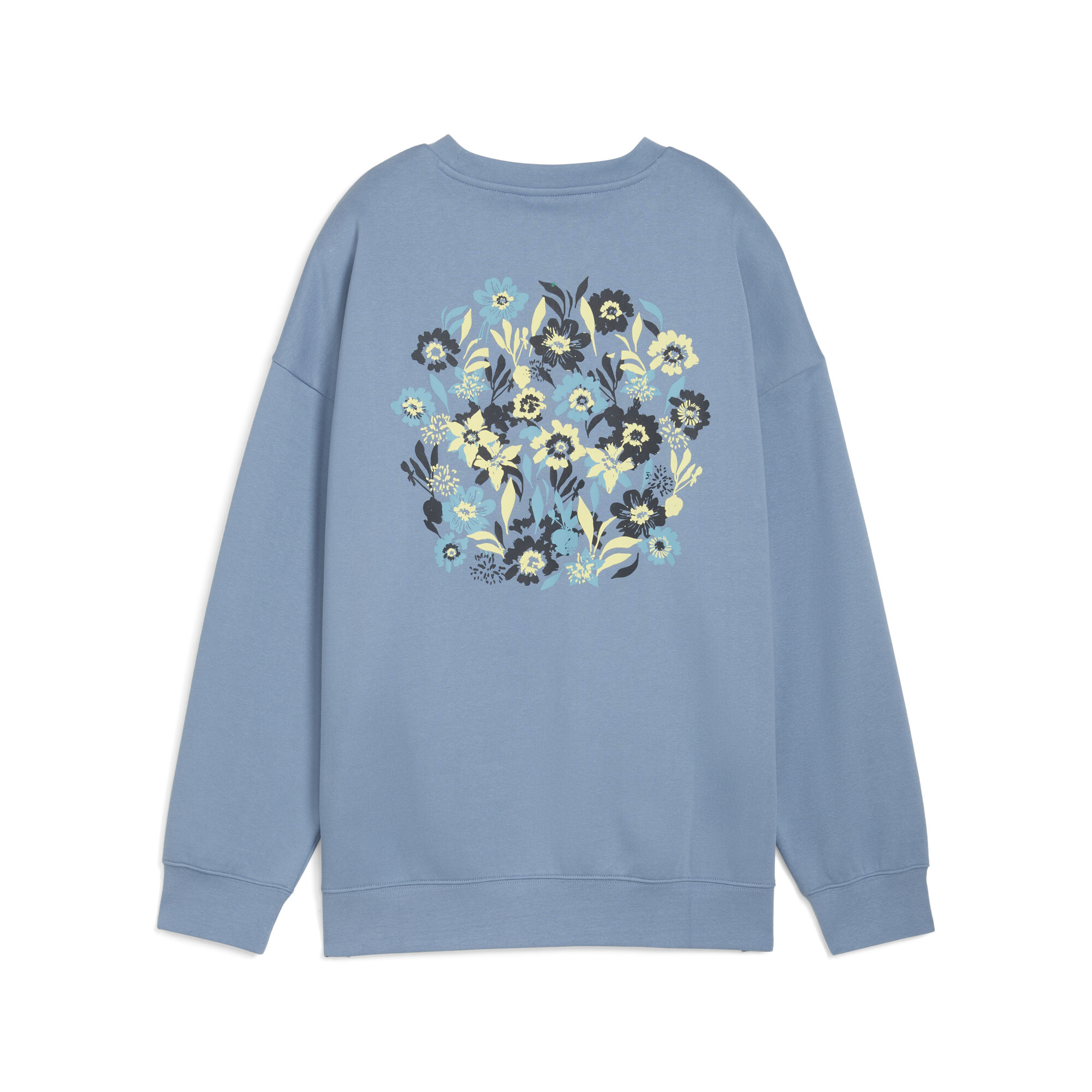 PUMA Essentials Nature 2.0 oversized sweater met ronde hals voor Dames, Blauw, Maat XL thumbnail 2