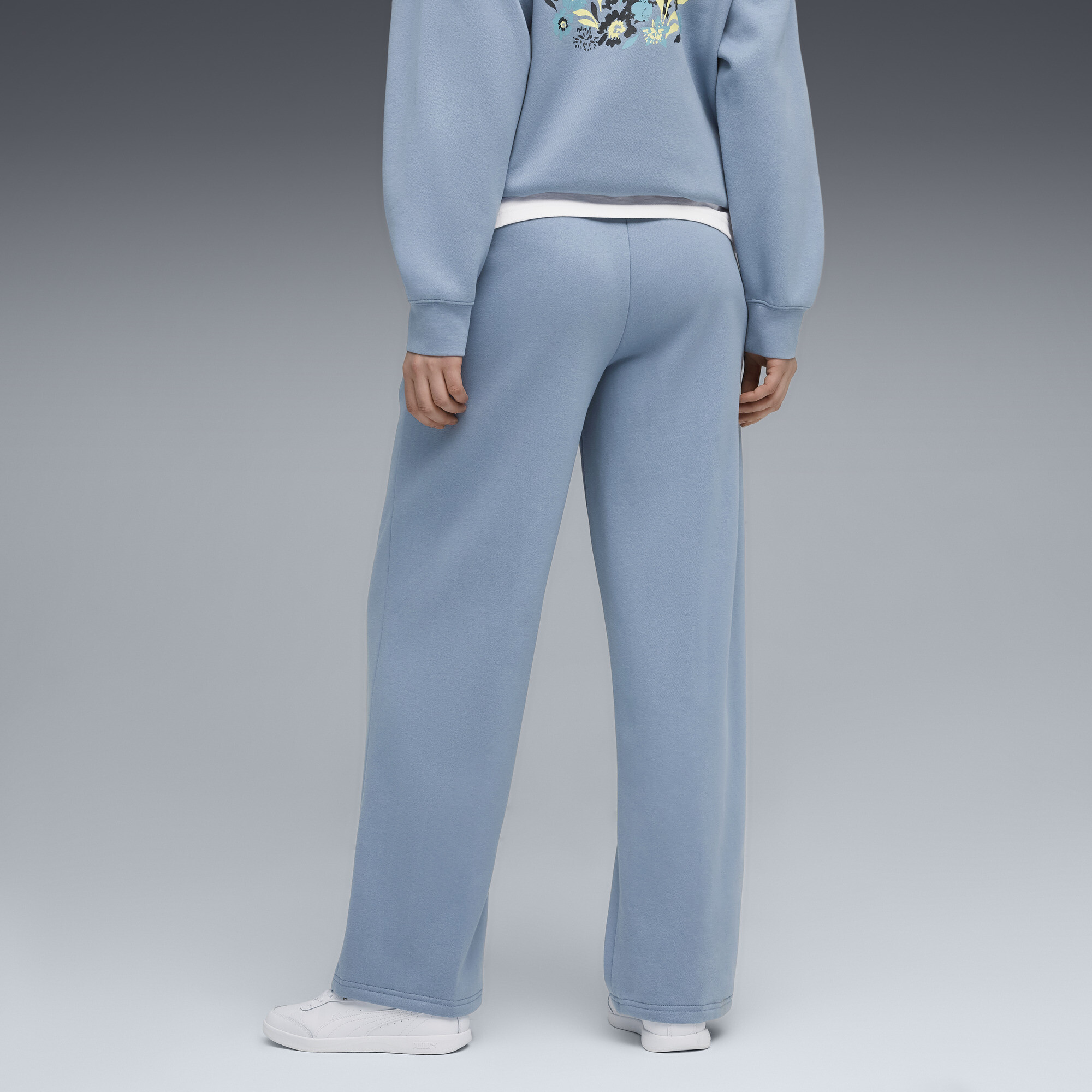 PUMA Essentials Nature 2.0 Comfort Logo rechte broek voor Dames, Blauw, Maat M thumbnail 5