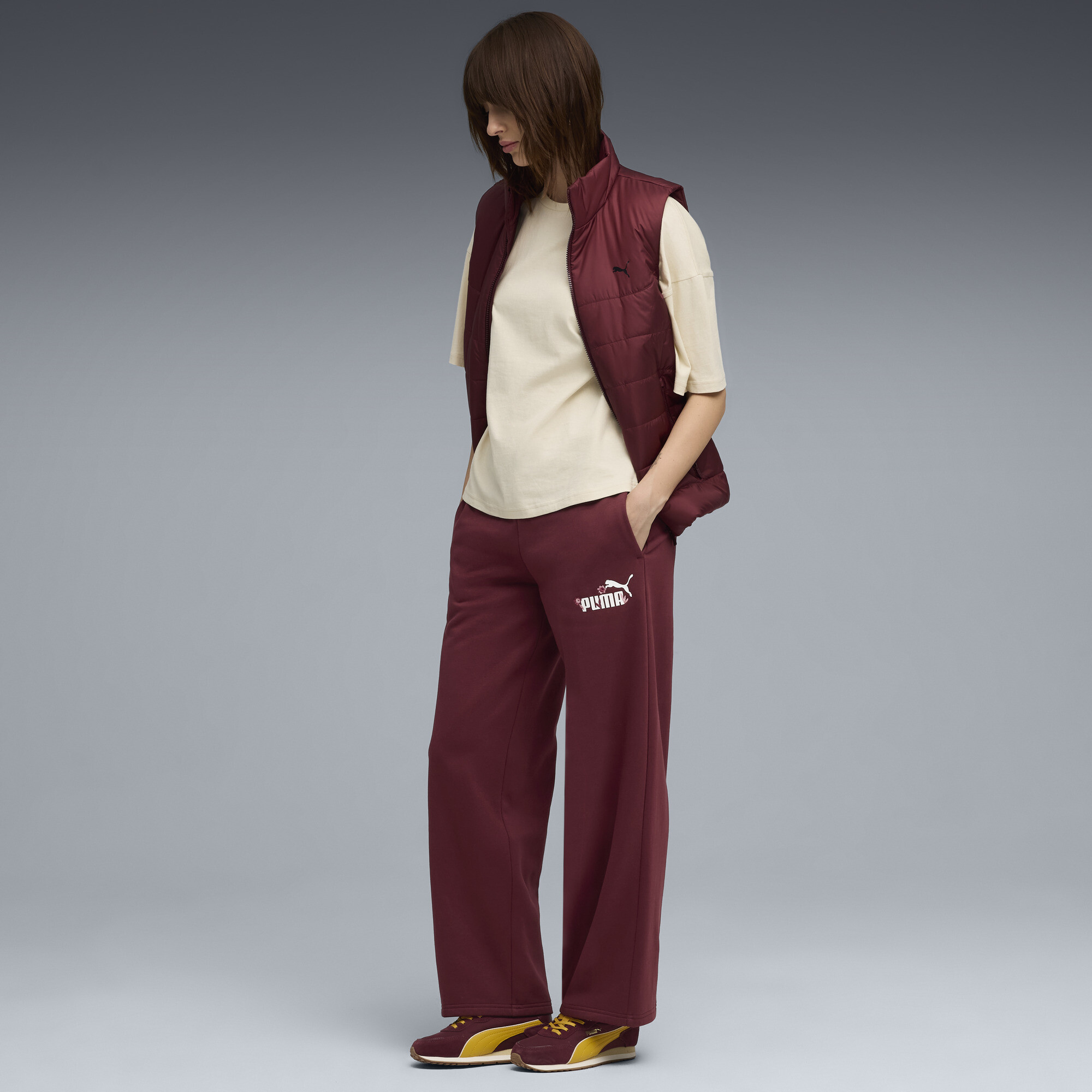 PUMA Essentials Nature 2.0 Comfort Logo rechte broek voor Dames, Maat L thumbnail 4