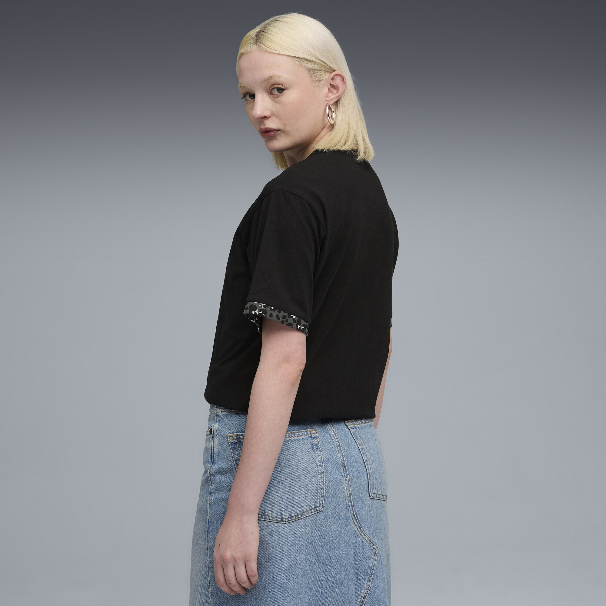 PUMA Essentials Animal Print relaxed T-shirt voor Dames, Zwart, Maat L thumbnail 5