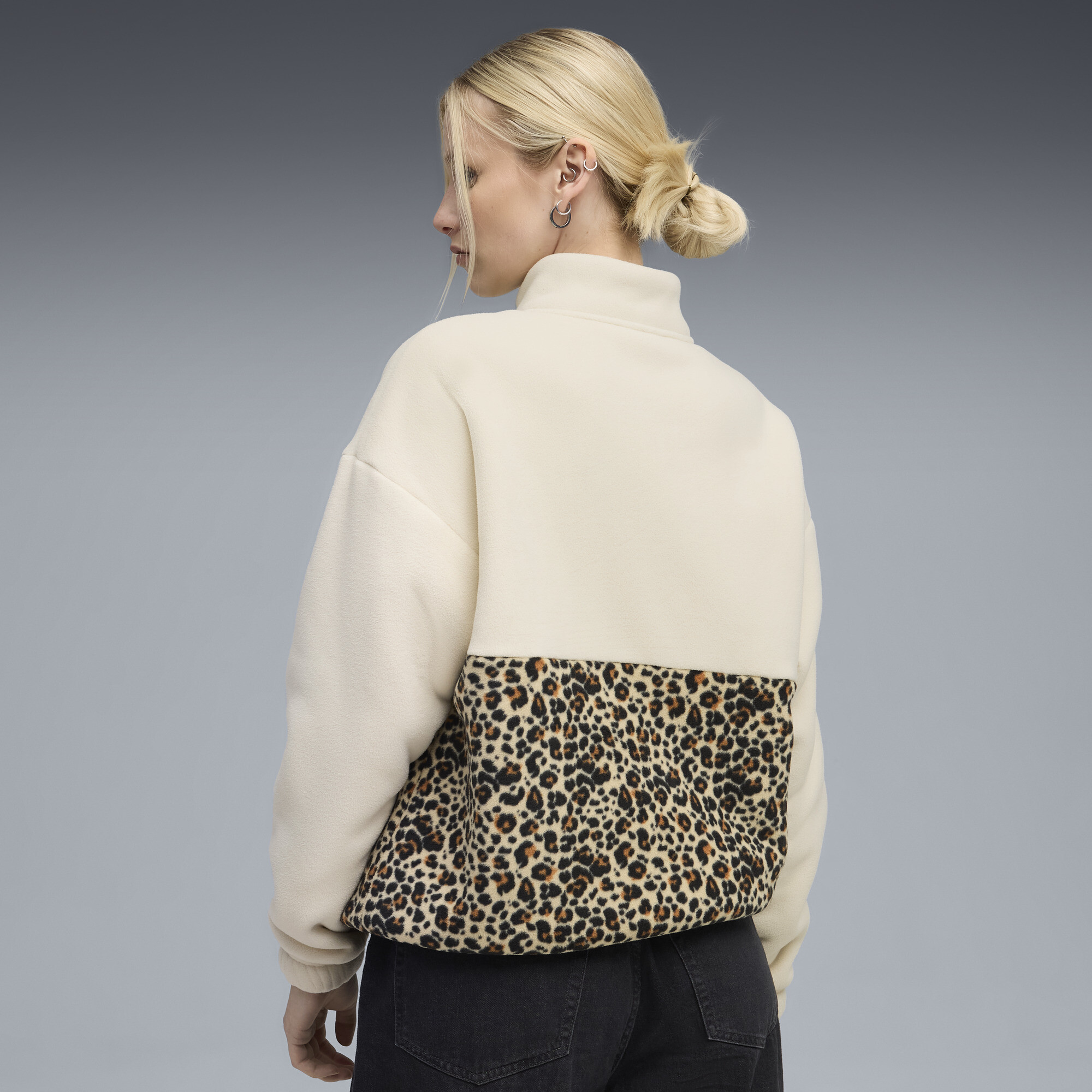 PUMA Essentials Animal Print relaxed top met ronde hals voor Dames, Maat S thumbnail 3