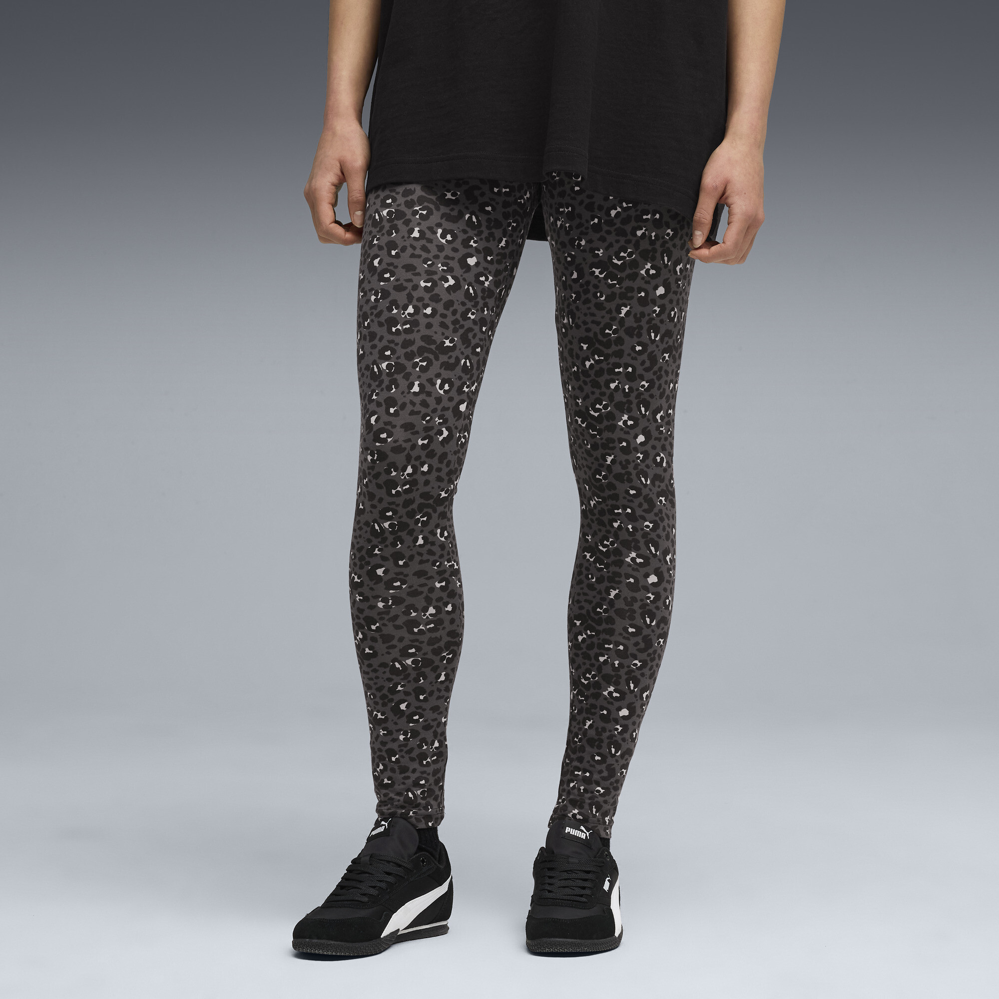 PUMA Essentials Animal Print legging voor Dames, Zwart, Maat XS thumbnail 4
