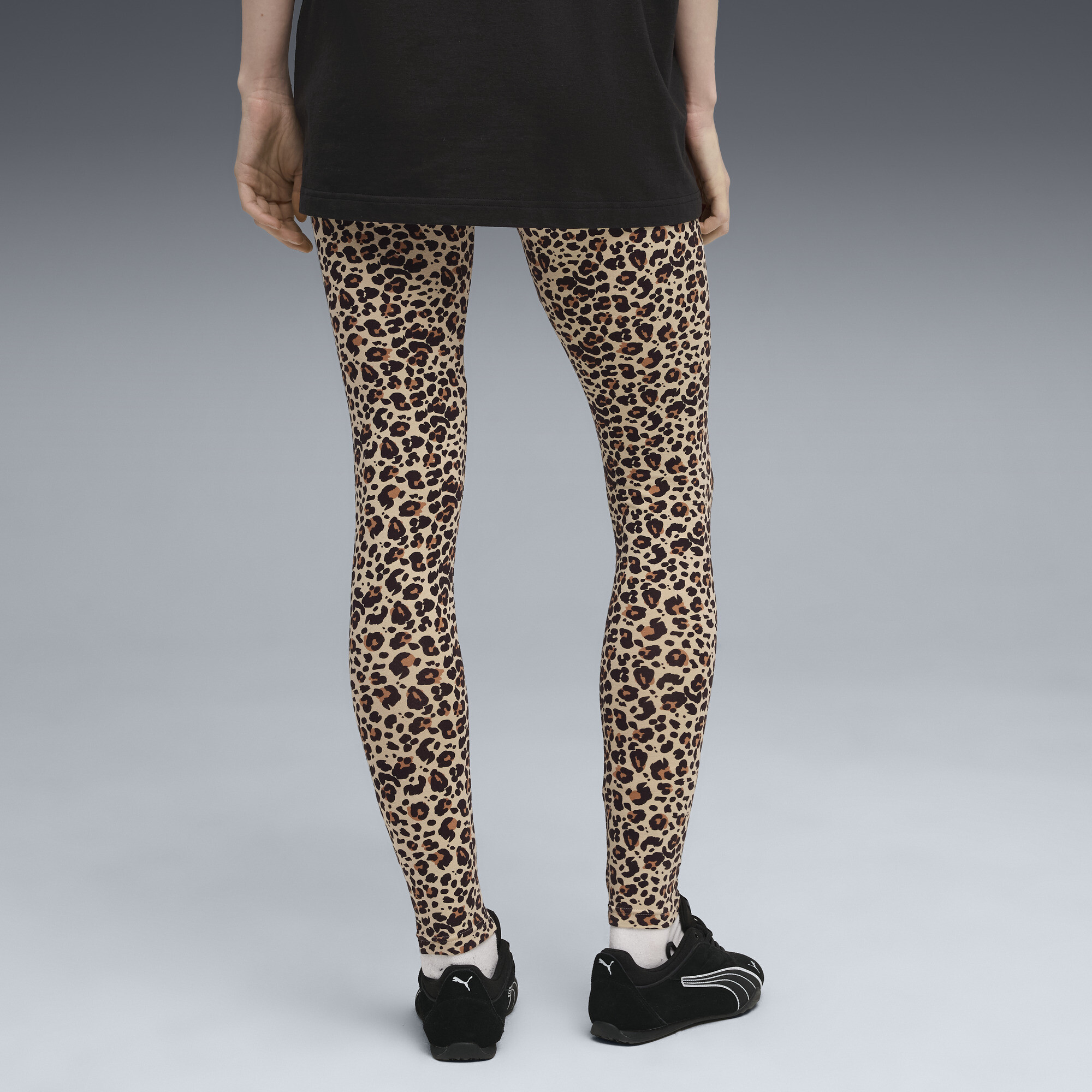 PUMA Essentials Animal Print legging voor Dames, Roze/Bruin, Maat M thumbnail 3