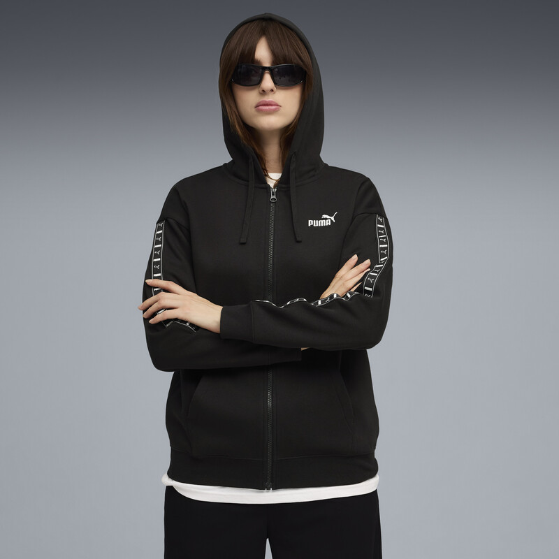 Women's PUMA Essentials Tape Full-Zip Cotton Hoodie