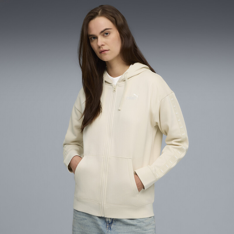 

Women's PUMA Essentials Tape Full-Zip Cotton Hoodie