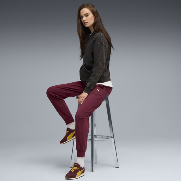 Essentials Elevated Relaxed Wash Hoodie Women, PUMA Black, large-ZAF
